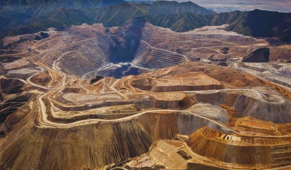 Aerial view of mine site.