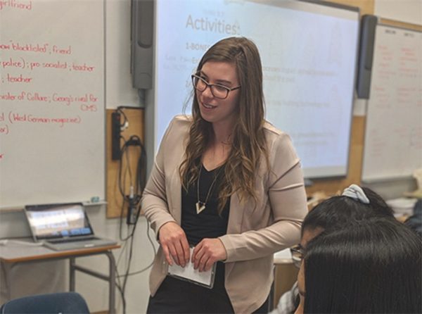 Students in class learning.