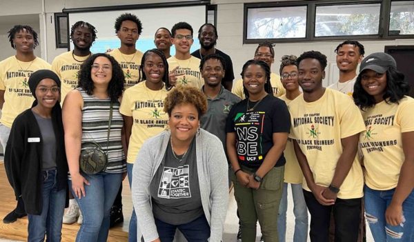 Group image with Christina McKelphin and University of Central Florida students.