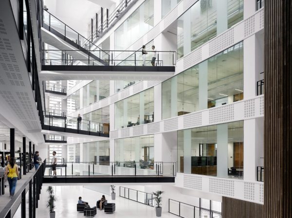 Main corridor with a view of all the floors