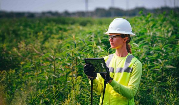 Sarah Kraszewski in the field