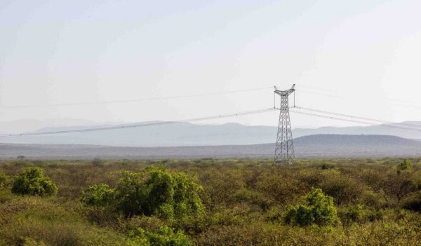 High voltage transmission lines in Ethiopia